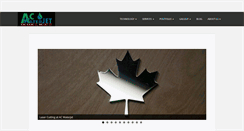 Desktop Screenshot of acwaterjet.com